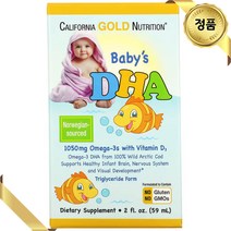 캘리포니아골드뉴트리션 유아용 오메가3 1050mg 액상 59ml 비타민D3 글루텐프리