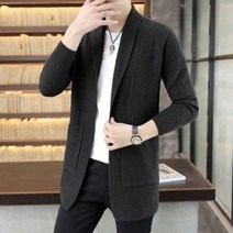 CHINA 나래가 남자 롱가디건 골지니트 오피스룩 빅사이즈 코트pfb25