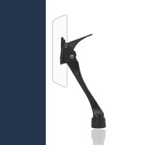 무타공 원터치 현관문 말발굽 도어스토퍼, 10.원터치 접착식 말발굽 다크그레이, 1개