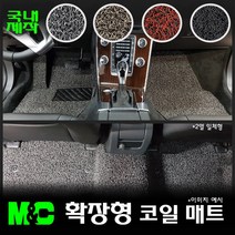 [제네시스] 2017년형 제네시스 G80 확장형 코일매트 -20mm두께 바닥카매트, 레드, 4륜/1열(운/조)+2열(일체형)+트렁크매트, 제네시스