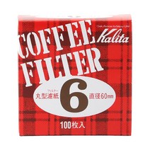 칼리타 모카포트 원형필터 6, 단품