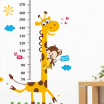 아트앤조이 포인트스티커 벽지 시트지, 2.캐릭터 - 15.기린 키재기(L5C098)