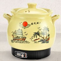 양생포트 도자기 전기 뚝배기 냄비 졸이기 끓이다 약주전자 약탕관 2756193008, 4L 순풍에 돛을 달다