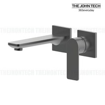 (주)갤러리하우스[더죤테크]베네치아벽매립1201 매트그레이 욕조수전, 색상:매트그레이