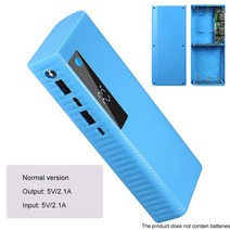 파워뱅크 자작배터리 캠핑용배터리 5x1865 0 보조베터리 상자 휴대용 5V USB 전화 충전 DIY 쉘 홀더 (배터, 03 BL