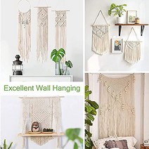 수제 천연 코튼 마크라메 로프 DIY 공예 뜨개질 식물 행거 만들기 벽걸이용 스레드 2-100M, 02 2mm 100meter