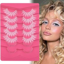 [정품] White Eyelashes Top and Bottom False Lashes