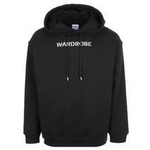 WDRB 블랙 후드 오버핏 HD-001
