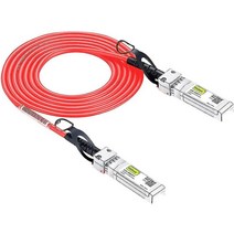 10Gtek 오렌지 컬러 10G SFP+ DAC 케이블 시스코 SFPH10GBCU1M 메라키 MACBLTA1M 유비퀴티 유니파이 디링크 슈퍼마이크로 포티넷 넷기어용 트위낵스 SFP, Red_0.5m