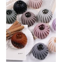 5.5cm 대형 만두 무광 포니테일 헤어 머리핀 슈슈 똥머리 집게핀 10color