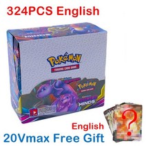 상품 포켓몬 TCG: XY 진화 봉인 빛나는 운명 부스터 상자 영어 프랑스어 스페인어 Vmax 트레이딩 카드 게임 장난감, 324 Unified Minds