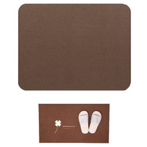 1+1 의자매트 체어매트 바닥보호 냉기차단 소음방지 카페트, 의자매트(브라운)90x120+발매트