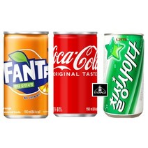 코카콜라190ml + 칠성사이다190ml + 환타오렌지190ml, 1세트, 190ml