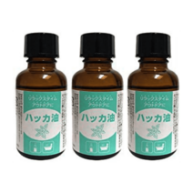 박하유 30ml 네츄럴 박하 오일 원액 아로마 아웃도어 목욕 (30ml × 3병 (총 90ml))