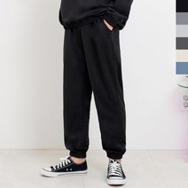 심플 캐주얼 봄가을 조거바지 웜팬츠 한파대비옷 겨울남친룩 방한코디 기모안감 추위패션