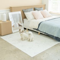 휘슬펫 러그매트 5종 디자인 모음 강아지매트, 마블 화이트 1P