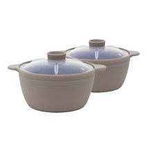 비비또 실리콘 계란찜기 소, 웜그레이, 2개