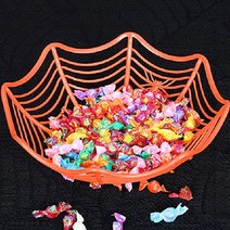 할로윈 장식 소품, 오렌지, 거미줄 접시