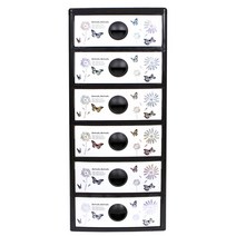 지오리빙 베이비스 6단 플라스틱 서랍장, 블랙