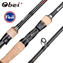 obei 허리케인 1.82.12.42.73.0m 주조 회전 fuji 또는 낚싯대 165, 캐스트2.13m7-35g 후지산