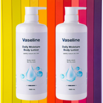 바세린 바디로션 대용량 1000ml 1+1 / 베이비파우더향 / 고보습