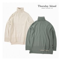 [써스데이아일랜드] [Thursday Island] 여성 언발 터틀넥 풀오버(T208MSW240W) 396469
