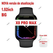 스마트시계 스포츠시계 마라톤시계 신상품 업그레이드 버전 X8 프로 맥스 스마트 워치 1.92 인치 폴란드어 블랙 블루투스 통화 수면 모니터링 스포츠 Vs, 1.92-matte black1_5PCS