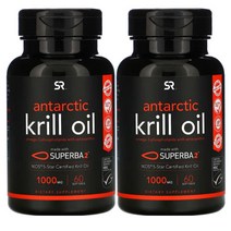 스포츠 리서치 크릴 오일 아스타잔틴 함유 1000mg 60정 소프트젤 X 2통