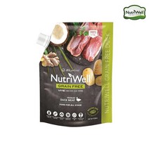 [뉴트리웰] [펫 파라다이스]그레인프리 전연령 강아지 사료(오리)1.5kg 사료, 1개, 1.5kg