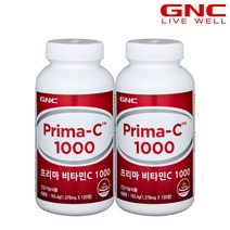 [GNC] 프리마 비타민 C 1000 (120정) 120일분 x2개, 120정, 2개