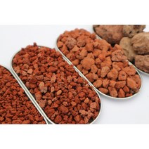 나나가든 천연 화산석 벽돌색 1kg 4가지사이즈 복토 마감토 화장토 예쁜돌 꾸밈돌 화분장식, 천연화산석 벽돌색3-5mm 1kg