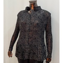 나염플리츠블라우스 AP222BL010