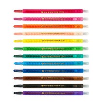 지구화학 부드러운 투명이 돌돌이 색연필 낱개 낱자루, 1개, 보라