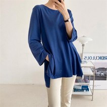 주식회사 브이와이 VY 여자 후레아 튜닉 빅사이즈 롱슬리브 티셔츠 (8950712)