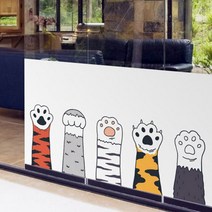 데코밍샵큰젤리발바닥_불투명유리시트_데코스티커