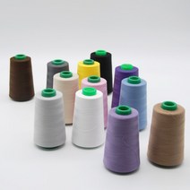 태백섬유 대용량 60수 3합 재봉실 12종, 화이트