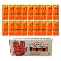 유기농 사과당근주스 125mlx18팩, 단품