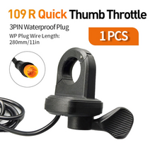 스쿠터 전기 전자 자전거 스로틀 가속기 엄지 3pin 남성 방수 플러그 오른손 for 12v 24v 36v 48v 72v electric Bicycle accelerator, 방수 플러그 1pcs
