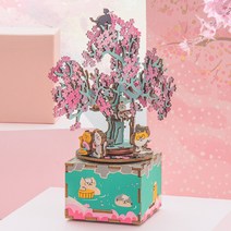 로보타임 [무료배송][영문판] DIY MUSIC BOX (오르골) AM409 CHERRY BLOSSOM TREE 벚꽃