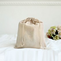 디더스트백 08 무지 삼베 면 주머니 50장, 베이지 5호_15X20(50장)