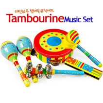 해피타운 레인보우 탬버린뮤직세트 유아악기세트 어린이집 유치원 초등학교 신학기 졸업 선물, 10개, 랜덤발송
