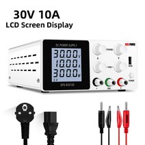 파워 서플라이 전원공급 장치 ivytech 120v 3a 60v 30v 10a 5a 조정 가능한 스위칭 dc lab bench power supply lcd screen lab, 협력사, SPS-W3010D 화이트, 220V