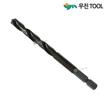 우진 충전임펙용드릴 1개 (철공용) 육각드릴 임팩용 철기리, 13mm