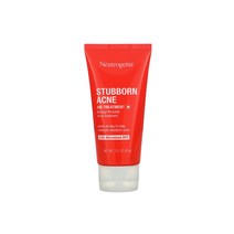 Neutrogena 뉴트로지나 Stubborn 스터번 아크네 AM 에이엠 페이스 트리트먼트 벤조일 퍼옥사이드 56g, 1개