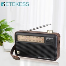RETEKESS TR614 레트로 휴대용 라디오 FM/MW/SW 노인용 3.5mm 헤드폰 USB 충전 케이블 개폐식 안테나 포함, CHINA|TR614