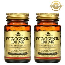 솔가 피크노제놀 호팍사 소나무껍질 프랑스해송 추출물 100mg 30정 2통 Solgar Pycnogenol