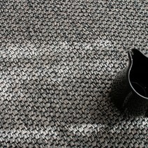 네덜란드 솔리드 사계절 수입 식탁 러그 카페트 (웜차콜) (200x300cm)