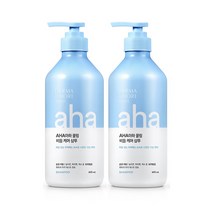더마앤모어 두피 손상모 케어 샴푸 / 린스 600ml, 03_NEW더마 아하쿨링 샴푸 X2개