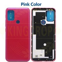 배터리 커버 백 리어 도어 하우징 케이스 모토로라 모토 G20 XT2128-1 XT2128-2 용, Pink