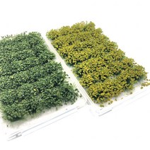 DIY 디오라마 숲모형재료 건축 미니어쳐 수풀모형 28p, 옐로우그린